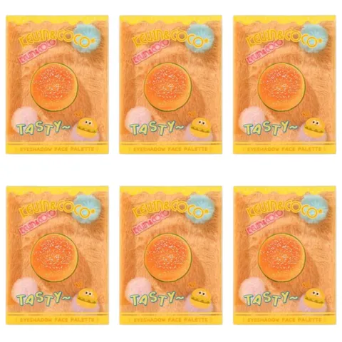 (6-pack) Kevin & Coco Tasty Hamburger Eyeshadow Face Palette