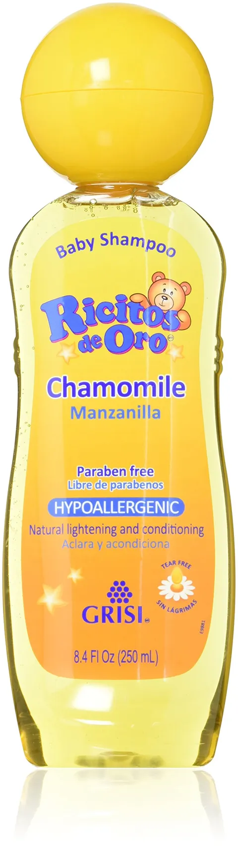 Set of 3 Ricitos de Oro Baby Shampoo Chamomile Hypoallergenic Tear Free Shampoo