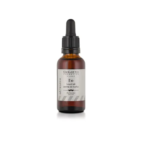 Salerm Beard Oil Homme Barber Line With Organic Raspberry Oil and Rosehip for