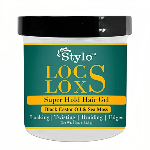 J. Amila Stylo Locs Gel High Hold Braiding Retwisting Gel for Locs Dreads Edges