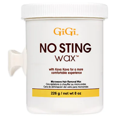 Gigi No Sting Wax With Kava Kava Microwave Hair Removal Wax 8 oz