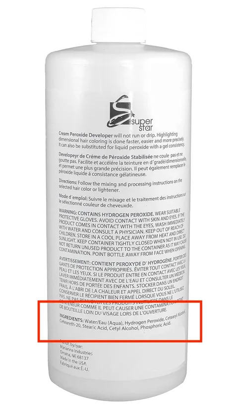 Super Star Cream Peroxide Developer 40 Volume 16 oz