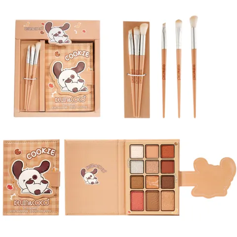 (6-pack) Kevin & Coco Cookie Eyeshadow Palette With Brushes