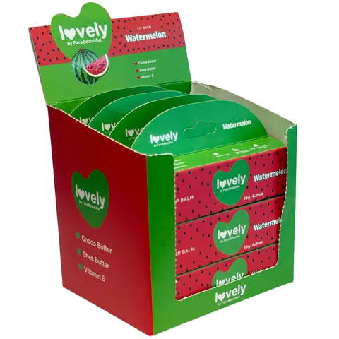(12-pack) Face Beautiful Lovely Lip Balm Watermelon