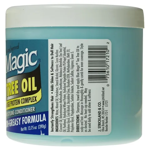 Blue Magic Tea Tree Leave In Hair Styling Conditioner 12 Fl Oz 13.75 oz