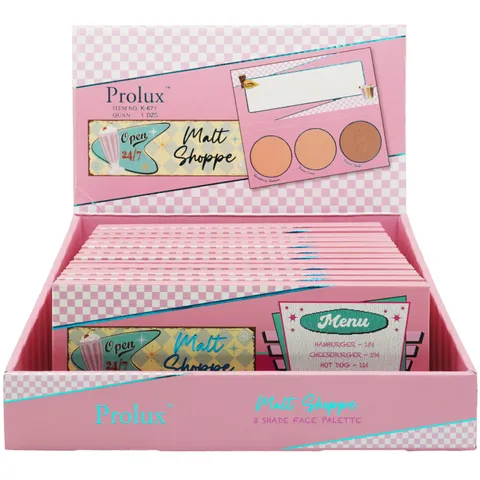 (12-pack) Vintage-Inspired Face Palette by Prolux Cosmetics