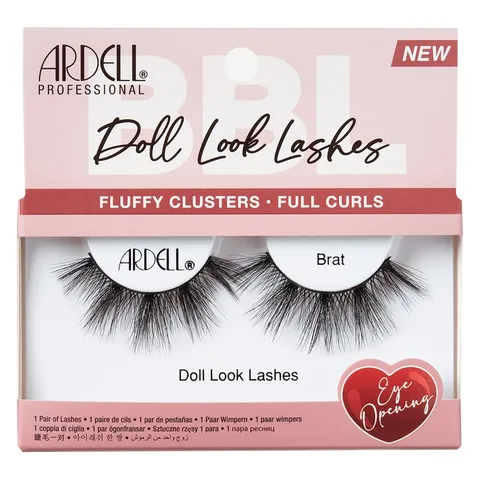 Ardell Doll Look Lashes Brat Style Fluffy Doll Eyelashes With Full Curls Eye