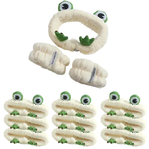 (10-pack) Totemica Spa Headband & Wristband Peekaboo