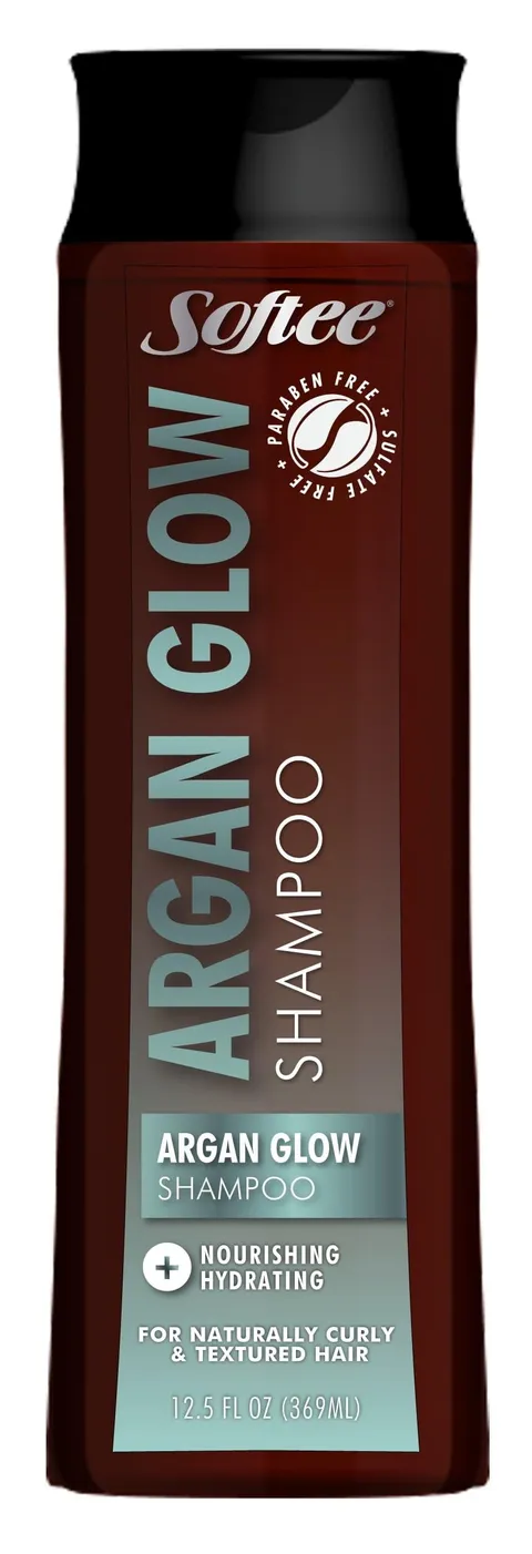 Softee Argan Glow Shampoo Condition Nourishing + Hydrating for Naturally Curly (Set)
