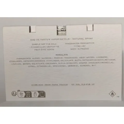 Creed Complimentary Sample of Himalaya Vial