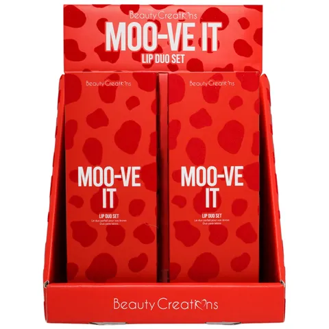 (12-pack) Beauty Creations Moo-Ve It Lip Duo (Set)