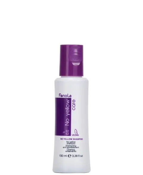 Fanola No Yellow Shampoo Travel Size With Purple Violet Pigments To Eliminate