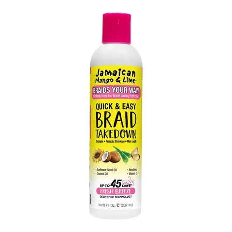 Jamaican Mango Lime Braids Your Way Quick Easy Braid Takedown Lotion Detangling