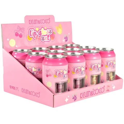 (12-pack) 4-Piece Satin Lip Gloss Collection by KEVIN & COCO