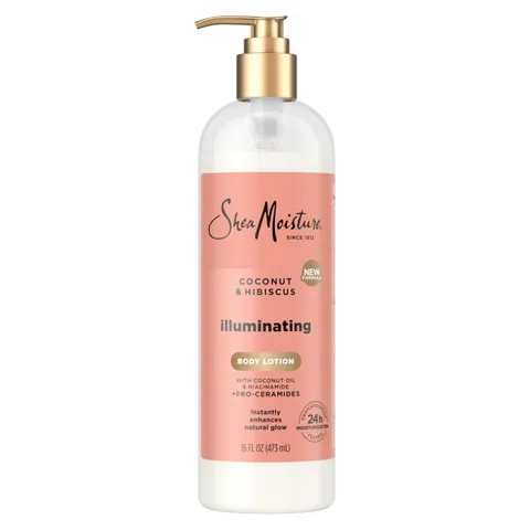 Sheamoisture Illuminating Moisturizing Body Lotion Coconut Oil Hibiscus Dry