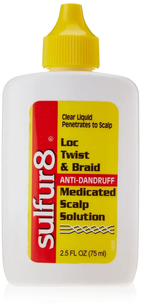 Sulfur8 Loc Twist Braid Medicated Scalp Solution Helps Control Dandruff Flakes