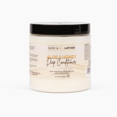 Bask Lather Aloe Honey Deep Conditioner Moisturizing Hair Mask With Aloe Vera