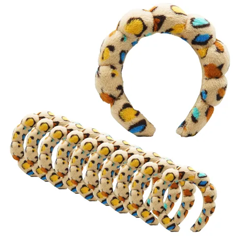 (10-pack) Totemica Headband Leopard Peach