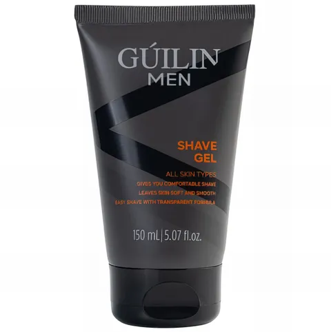 (6-pack) Guilin Men Shave Gel - All Skin Types, protective lubricating layer, Aloe