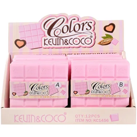 (12-pack) Kevin & Coco Chocolate Flavored Bean Blush Palette