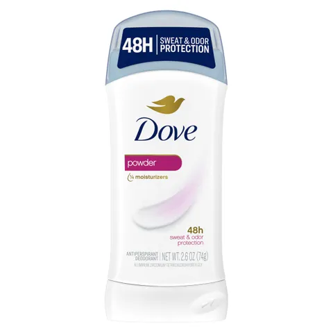 Dove Invisible Solid Antiperspirant Deodorant Stick Powder for All Day Underarm