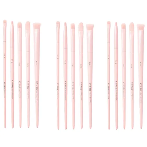 (15-pack) Beauty Creations Vegan Brush Small Assorted