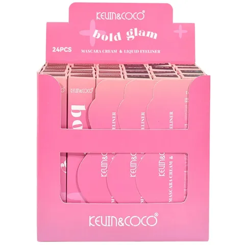 (24-pack) Kevin & Coco Bold Glam Mascara Cream & Liquid Eyeliner
