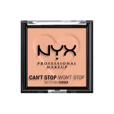 (12-pack) NYX PROFESSIONAL MAKEUP Can't Stop Won't Stop Mattifying Pressed Powder - Bright Peach