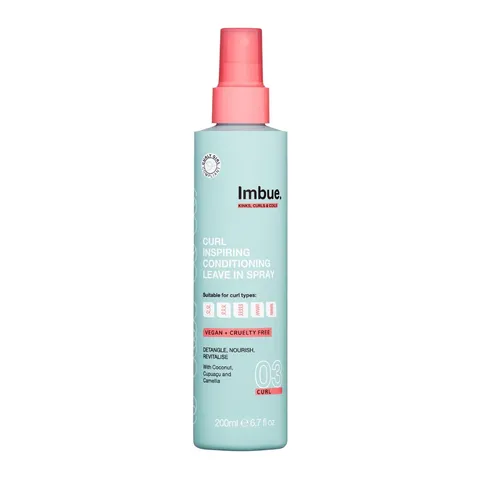 Imbue Leave In Conditioning for Curly Hair 6.7 Fl Oz Coconut Oil Frizz Control