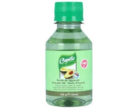 Capilo Avocado Oil Hair and Skin Formula Blend of Mineral and Fruit Oil 4 oz