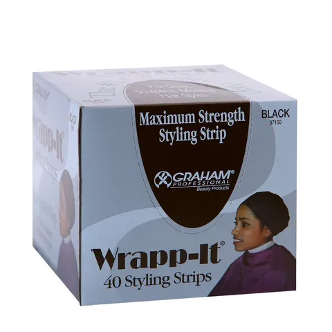 Wrapp It Styling Strips for Natural Hair Wrap and Molded Styles By Graham Beauty