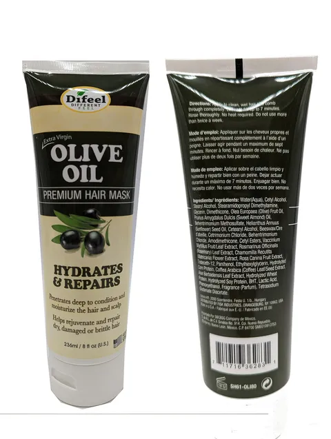 Difeel Extra Virgin Olive Oil Hair Mask . Olive Oil Deep Conditioning Hair