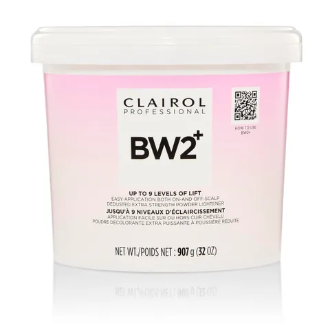 Clairol Professional Bw2+ Dedusted Extra Strength Powder Lightener for Hair