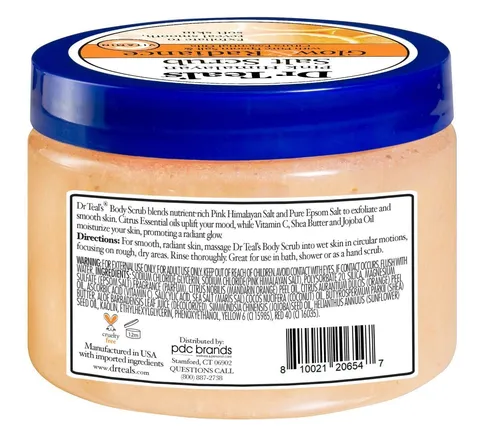 Dr. Teal's Salt Scrub Pink Himalayan Glow Jar 16 oz