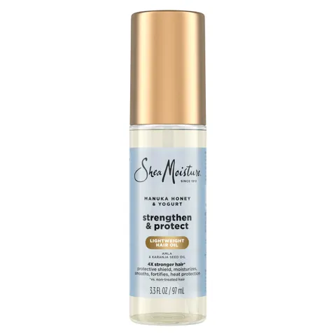 Sheamoisture Strengthen Protect Hair Oil Manuka Honey Yogurt Reduces Heat