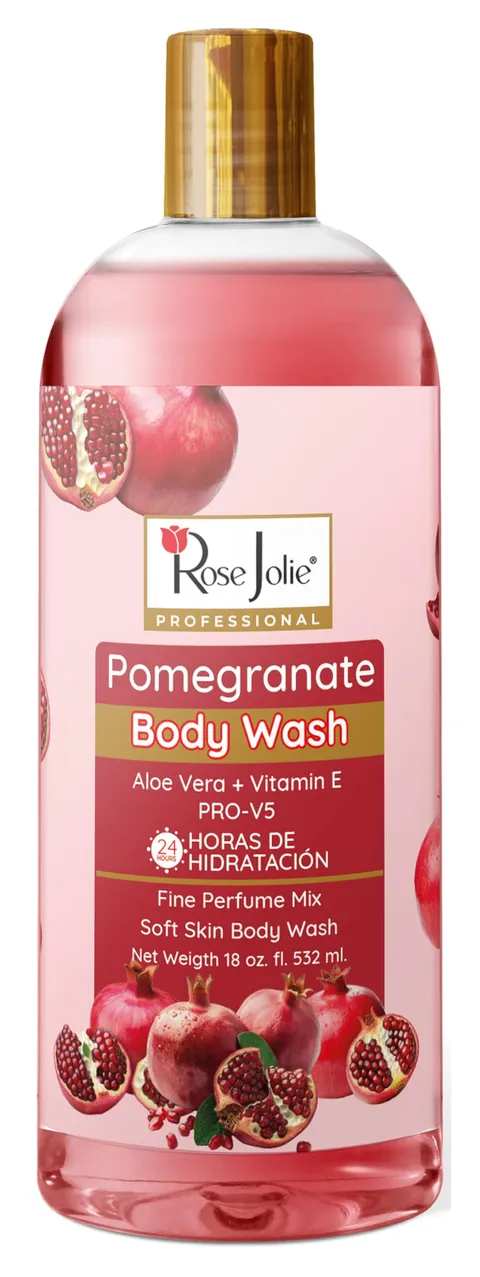 Rose Jolie Bdy Wsh Pomegran 18