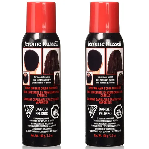Jerome Russell On Hair Color Thickener Medium Brown Instant Root Cover Up for