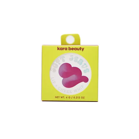 (6-pack) KARA BEAUTY Soft Serve Lip & Cheek Whip - Berry Souffle - Velvety Matte Blush and Lip Mousse for Natural Flush - Buildable Whipped Blush, Long-Lasting Lip Tint, Airy Makeup for Cheeks and Lips