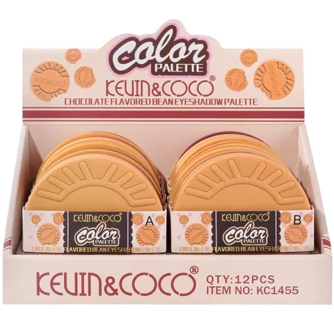 (12-pack) Kevin & Coco Chocolate Flavored Bean Eyeshadow Palette