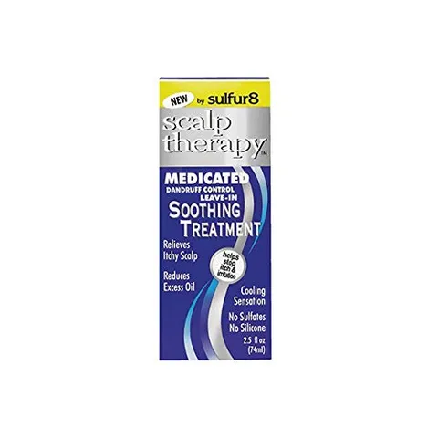 Sulfur 8 Medicated Dandruff Control Leave In Soothing Treatment 2.5 oz