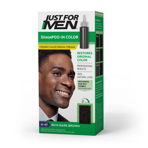 Just Shampoo In Color Hair Color With Keratin and Vitamin E for Stronger Hair