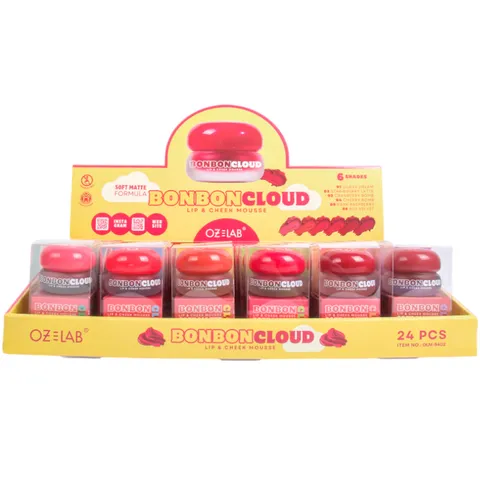 (24-pack) Oz Lab Bonbon Cloud Soft-Matte Lip Cheek Mousse