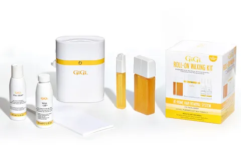 Gigi Roll On Waxing Kit At Home Hair Removal for Face Body With All Purpose