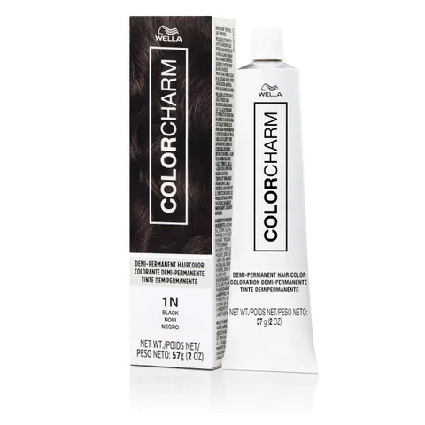 Colorcharm Demi Permanent Hair Color 1n Black Gloss Refresh Tone 2 Fl Oz