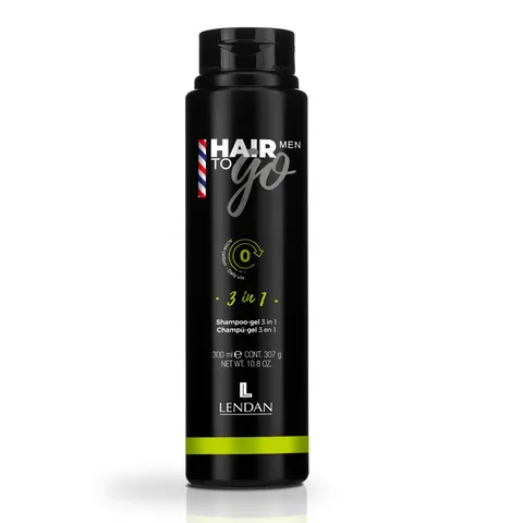 Lendan 3 In 1 Shampoo Gel Hair To Go Men Shower Gel Shampoo and Shaving Gel