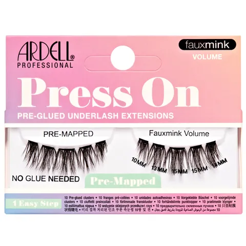 Ardell Press On Lashes Pre Mapped Diy Lash Clusters Fauxmink Volume Pre Glued