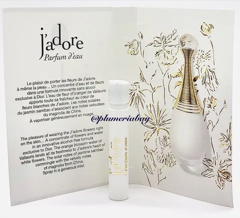 Christian Dior Dior J'adore Parfum D'eau Women Sample of 3 Vial Set