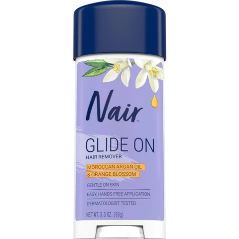 Nair Glide On Hair Removal Cream Arm Leg and Bikini Hair Remover Depilatory