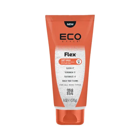 Eco Style Flex Hold Soft Gel With Aloe Lightweight Alcohol Free Hair Gel for