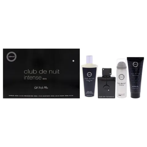 MS-ARMAF CDN CLUB DE NUIT INTENSE 3.4/1.7 PERFUME BDY SPR/3.4 SG/ 250 ML SHAMPOO - 4PC HB - 28464